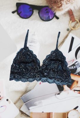 Snazzy Black Non Padded Luxurious Bra