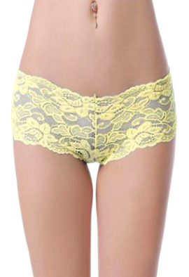 All Time Sexy Mesh Lace Boyshorts Underwear(2 Pcs)