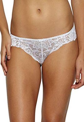 Comet Corsetteria Net Lace White Thong