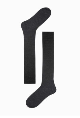 Le Bourget Black Hi-Socks unisex Western Seamless Boot Socks