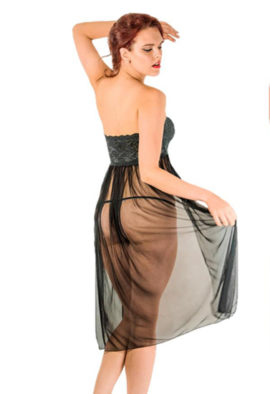 Naughty lace see through babydoll