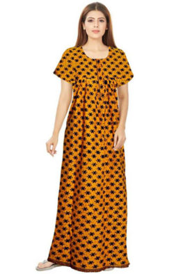 Full length cotton nighty nightwear
