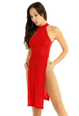 Very sexy red romantice night dress nightwear