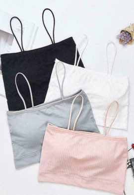 3 Pack padded cami bras