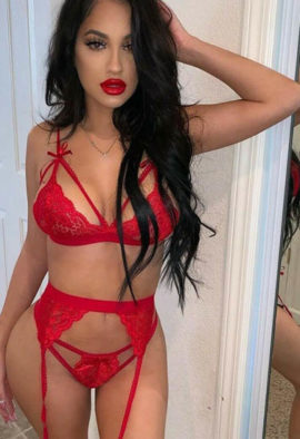 French Daina seductive strappy lingeriegift set