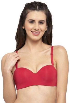 seamless half cup push up bra