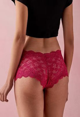 Women’s High Waist Floral Lace Panties